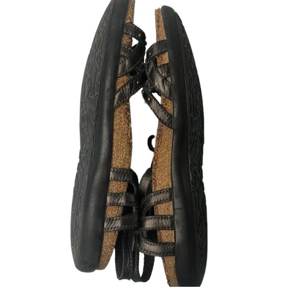 Naot Leather Cork Wedge Strappy Sandals Brown Size 36 / 5 1/2 - Picture 6 of 8
